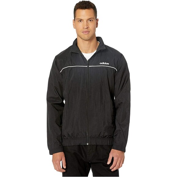 Adidas Vintage NWT Rare Fav Top Woven Nylon Jacket Black Small - Picture 2 of 7